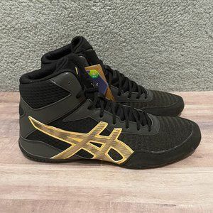 Asics Matcontrol 2 L.E. Men's Size 11.5 Black High Top Wrestling Shoes 1081A037